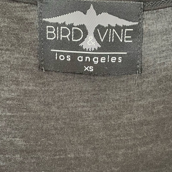 BIRD & VINE Black Fringed Top - Picture 2 of 3